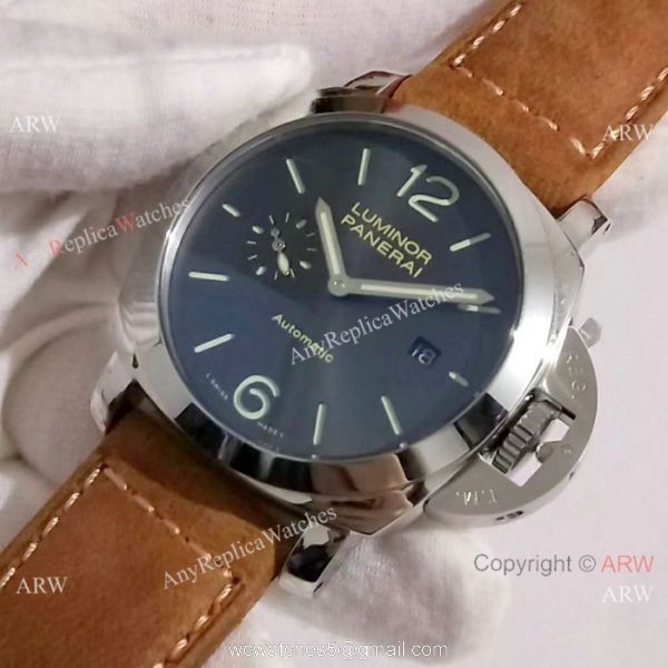 2019 New Panerai PAM 904 Luminor Due Watch Gray Rhodium Dial 7