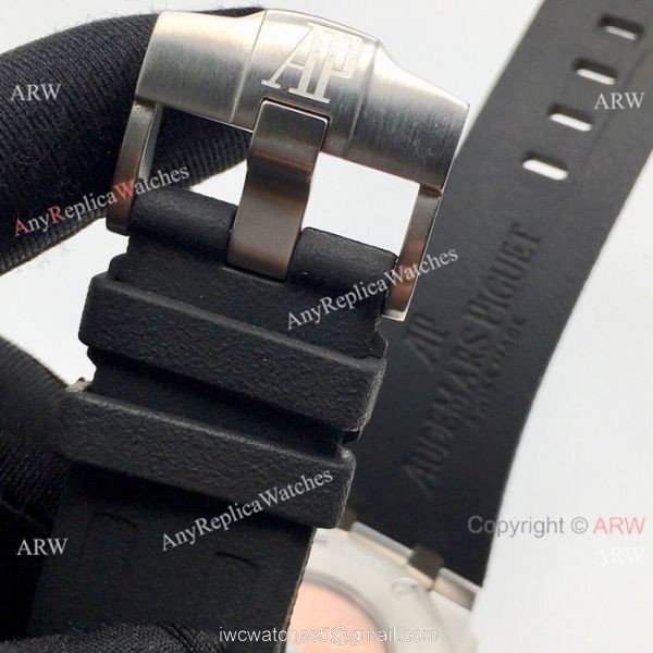 Fake Audemars Piguet Royal Oak Offshore Diver Watches SS Black Dial 42mm 7