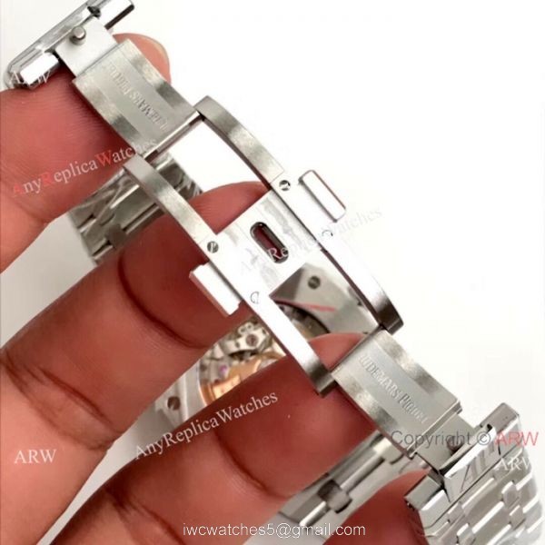 Fake Audemars Piguet Royal Oak Stainless Steel Black Watches 41mm Perfect Gifts 7