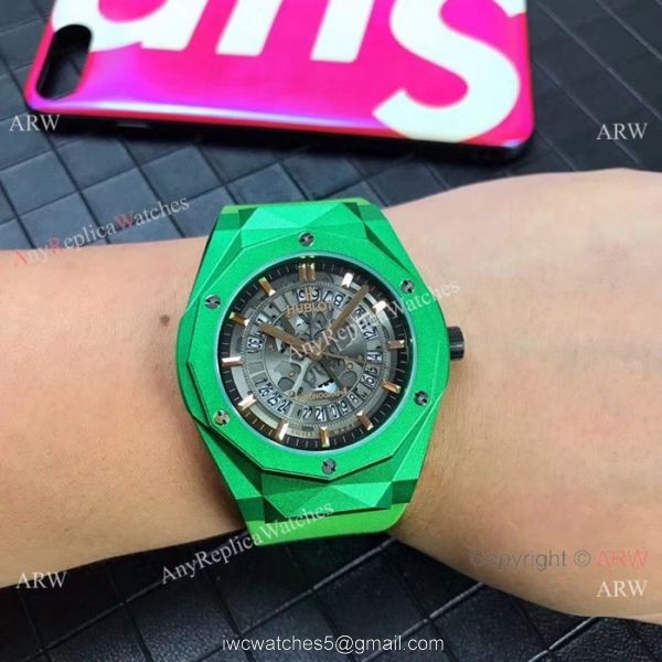 New Replica Hublot Big Bang Quartz Watch Skeleton Dial 7