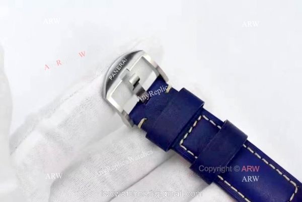 Swiss Replica Panerai Luminor GMT Limited Edition SS Blue Watch PAM 688 7