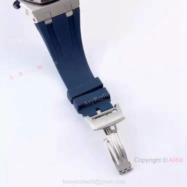 Fake Audemars Piguet Royal Oak Offshore SS Blue Watches with Super Luminous 7