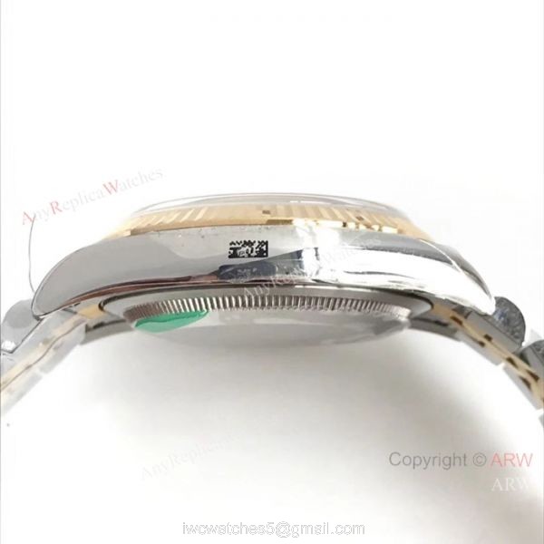 AR factory Replica Rolex DateJust 904L 3135 Watches Two Tone Jubilee Bracelet 7