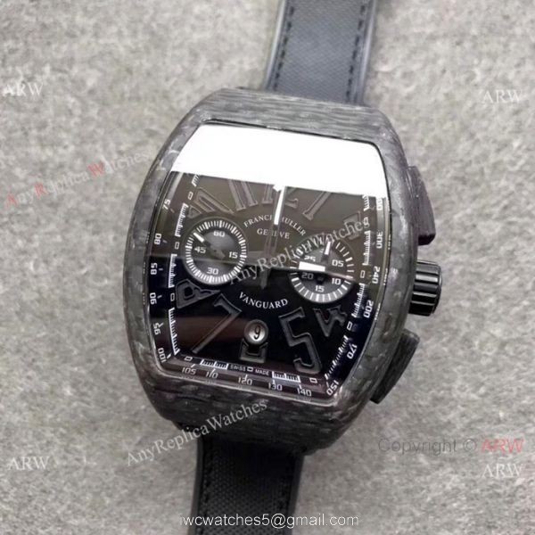 Franck Muller Vanguard Carbon Fibre Watch New Replica 7