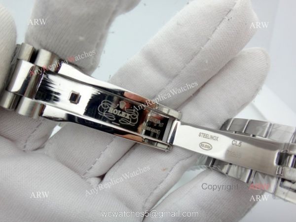 Copy Rolex Datejust Black Face Stainless Steel President Band 7