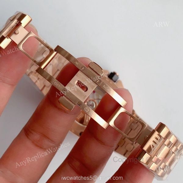 JF Factory Replica Audemars Piguet Royal Oak Offshore Rose Gold 26470OR Chronograph Watch 42mm 7