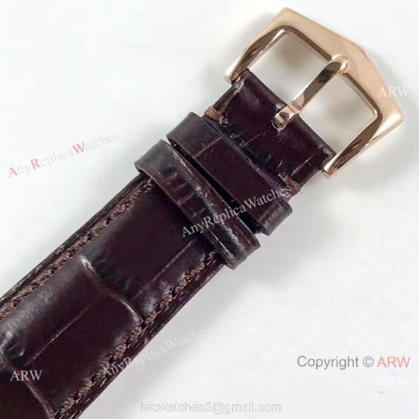 (KM)Swiss Patek Philippe Moonphase Replica Watch Rose Gold Annual Calendar Face 7