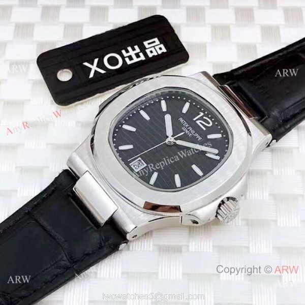 Copy Patek Philippe Automatic Nautilus Wristwatch SS Gray Dial 7