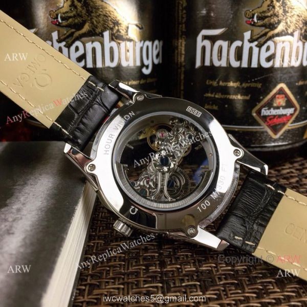New Style Replica Omega Skeleton Watches Silver Case 42mm 7