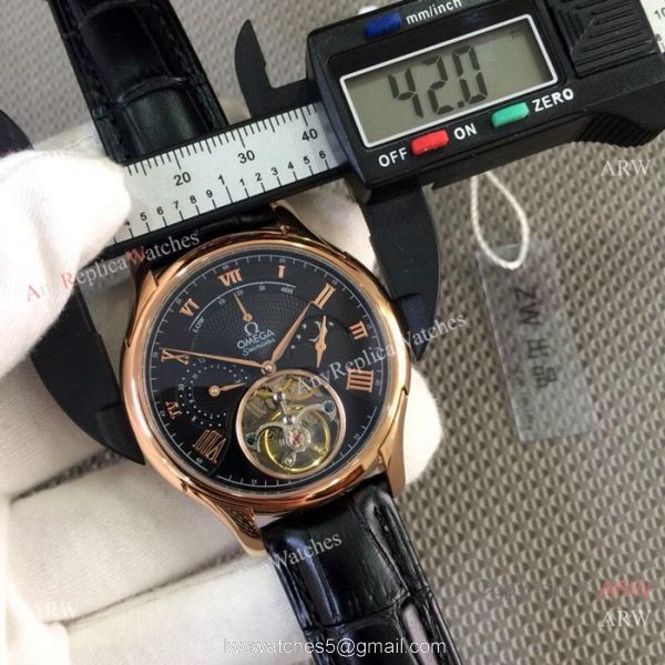 2019 Replica Omega seamaster Complications Watch Rose Gold White Dial 7