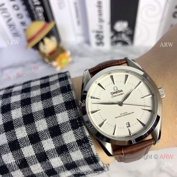Fake Omega Seamaster Aqua Terra Omega Watch White Face 40mm 7
