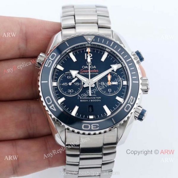 Omega Seamaster Planet Ocean 600m Stainless Steel BLUE Dial Watch Swiss 9300 Replica 7