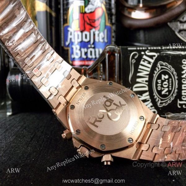 New Style Audemars Piguet Royal Oak Tattoo Watches Rose Gold Chronograph 7
