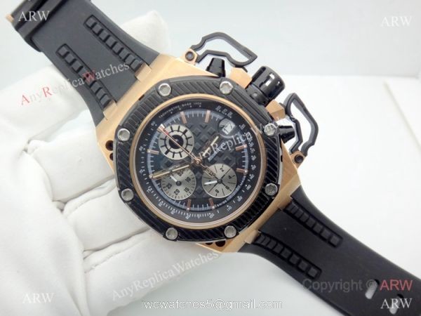 Replica Audemar Piguet Survivor Chronograph Watch Rose Gold Case 7