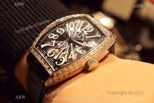 Franck Muller Cintree Curvex Special Edition Replica Watches Diamond Bezel 7