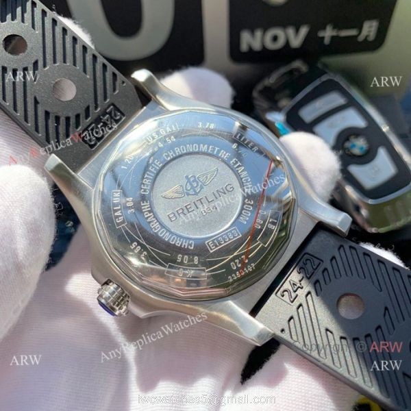 Copy Breitling Avenger II Seawolf Watches Black Dial w Blue hand 7