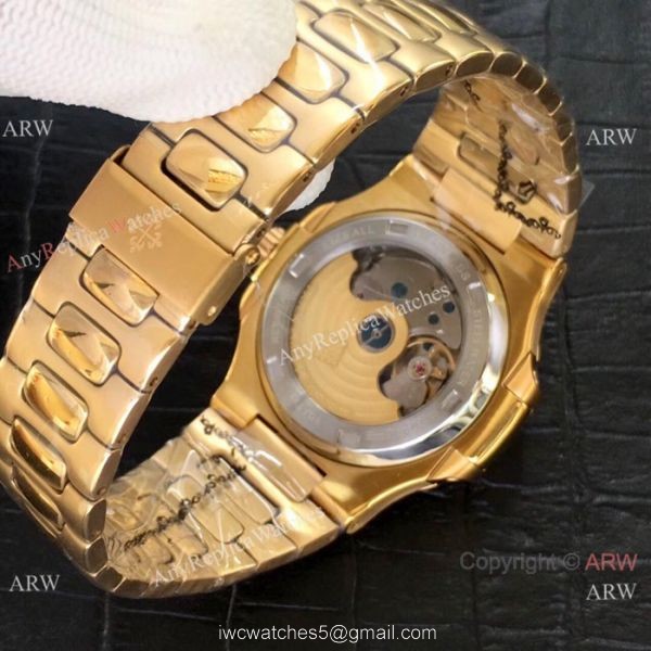 Top Grade Replica Patek Philippe Nautilus Annual Calendar 39.5mm Watch Yellow Gold 7