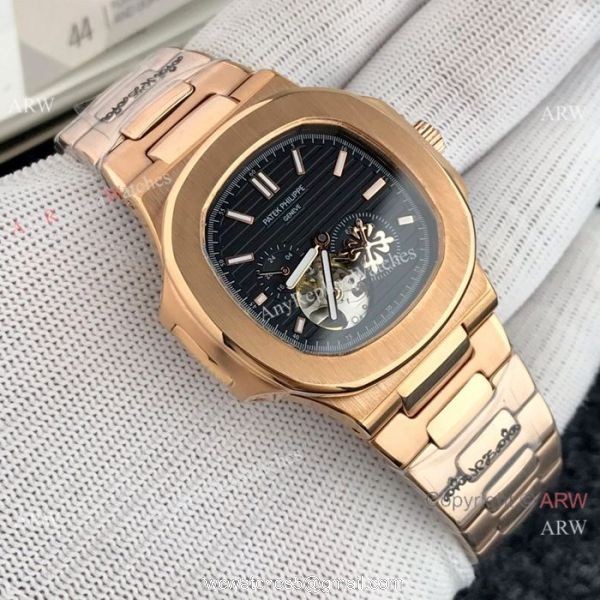 High End Patek Philippe Nautilus White Face Tourbillon Copy Watch For Men 7