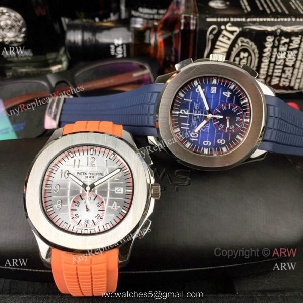 Japan grade Patek Philippe Aquanaut Chronograph Watch SS Silver Dial 7
