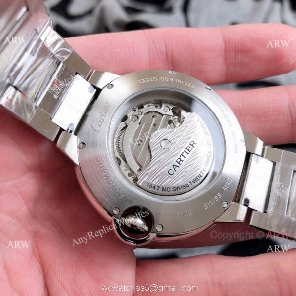 Ballon Bleu de Cartier 82S5 Replica Watch Two Tone Rose Gold Swiss Quality 7