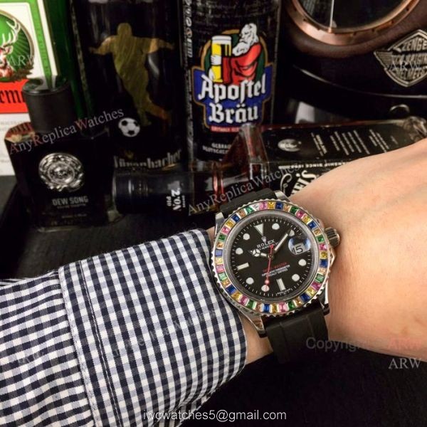 AAA Grade Rolex Rainbow Replica Watch Rolex Yacht Master 116695 7