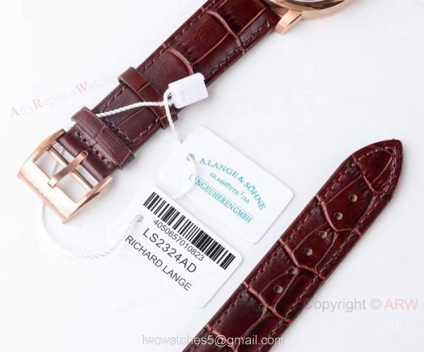 Swiss Copy A.Lange Sohne Saxonia Thin Rose Gold watch 9015 Movement 7