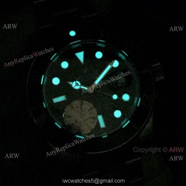 AJ Factory A7 Version Submariner Rolex Hulk Replica Watch Ss Green Ceramic 7