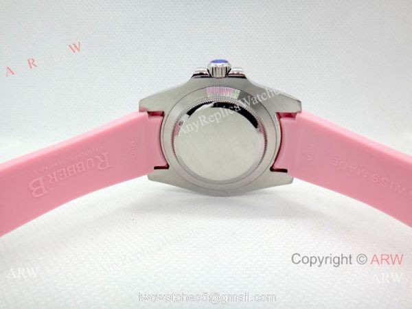 High Quality Pink Rolex Submariner Replica Watch 40mm Pink MOP dial 7