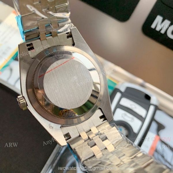 Two Tone Green Face Replica Rolex Datejust Jubilee Watch Asia 8215 Movement 7