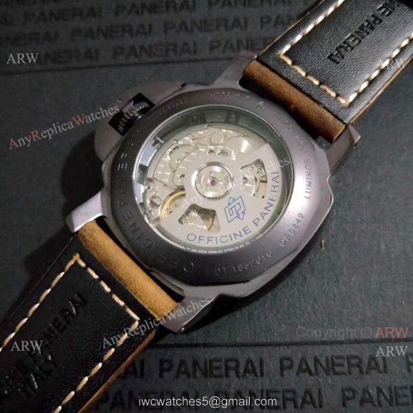 Fake Luminor Panerai GMT Ceramica Black Steel watch PAM0441 7