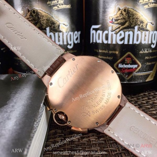 Copy Cartier Ballon Bleu Chronograph Rose Gold Watch Low Price 7