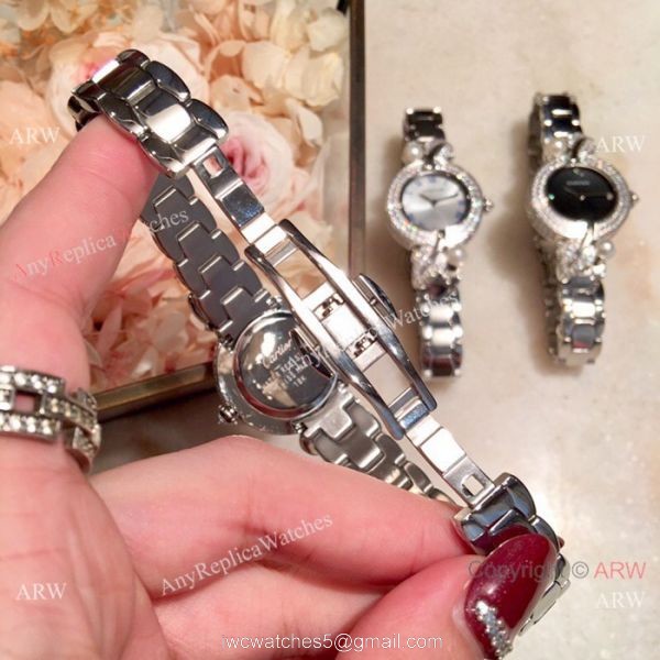 Copy Cartier Women Watch Stainless Steel Sapphire glass Swiss Quality 7