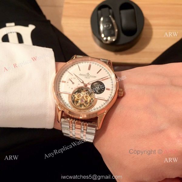 Jaeger-LeCoultre Master Complications Tourbillon Watch Replica 2-Tone Rose Gold 7