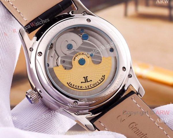 Fake Jaeger-LeCoultre Master Ultra Thin Tourbillon Watches SS Skeleton Dial 7