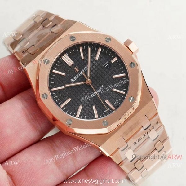 Swiss Grade Audemars Piguet Royal Oak Replica Watch Rose Gold 7