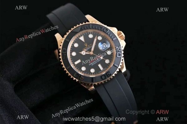 OR Factory ETA2836 Rolex Rose Gold Yachtmaster Replica Watch 116655 7