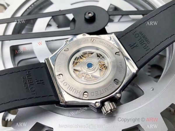 Hublot Big Bang Sang Bleu Stainless Steel Iced Out Watch Best Replica 7