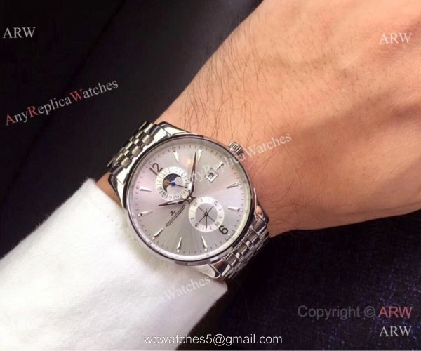 2019 Copy Jaeger-LeCoultre Master Moonphase Stainless Steel Watch 7