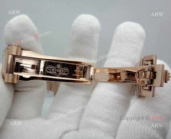 Replica Presidential Rolex Day date 40mm Watch Rose Gold stripped Dial 7