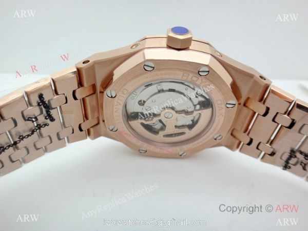 Fake Audemars Piguet Perpetual Calendar Rose Gold Black Watch Low Price 7