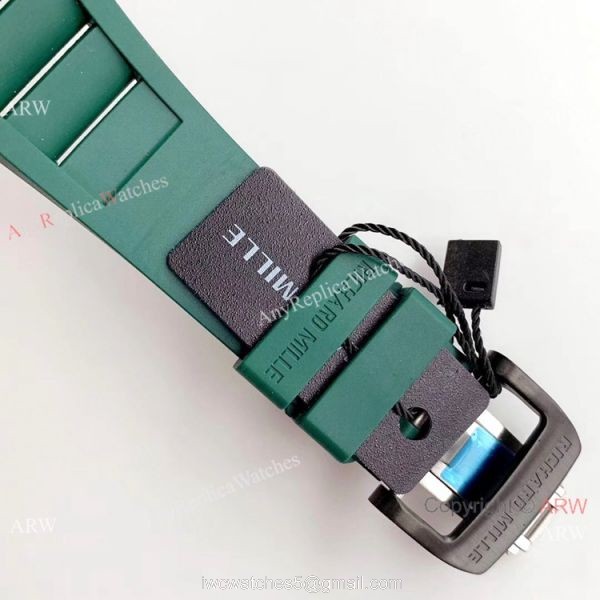 AAA Replica Richard Mille RM 035-01 Rafa Rafael Nadal Watch Green Rubber Band 7