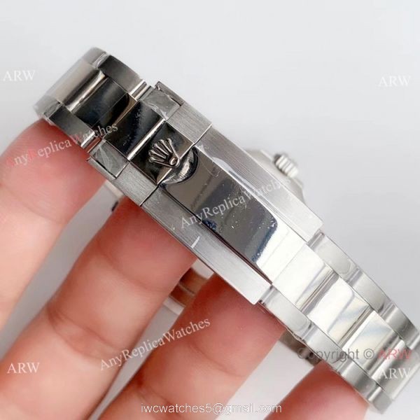 Copy Noob Rolex Watches Rolex Yacht-master ETA 2836 SS Rhodium Grey Dial 7