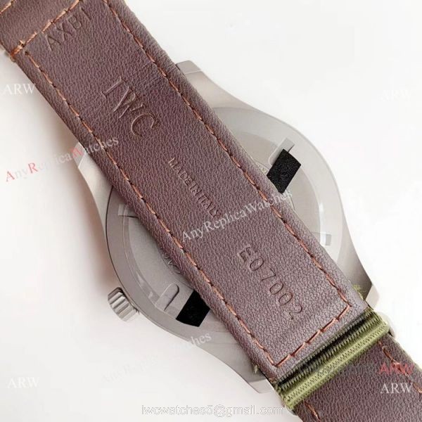 Swiss IWC Mark XVIII Replica Watch Titanium Green Nato Strap M+ Factory 7
