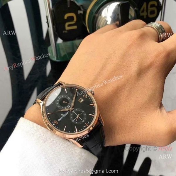 Best Quality Jaeger-LeCoultre Master 2-Tone Rose Gold White Dial Watch 42mm 7