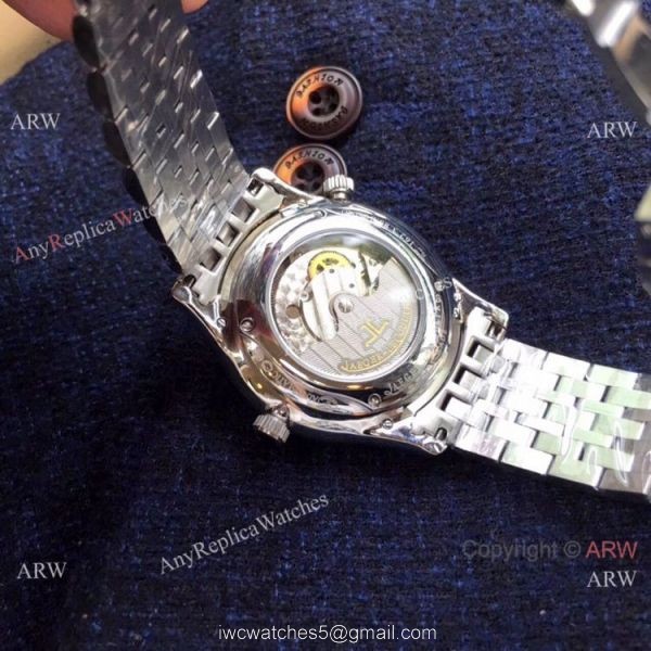 Jaeger-LeCoultre JLC Moonphase Man Stainless Steel Black Dial Watch 7