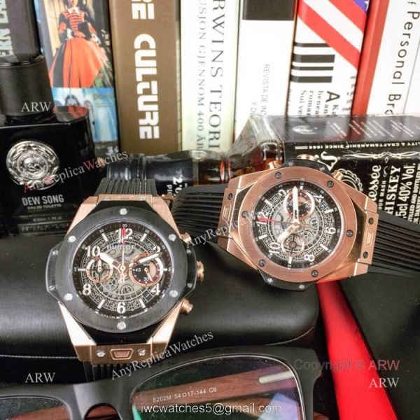 New Replica Hublot Big Bang King Unico Watch Rose Gold Case 7