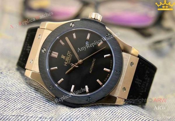 New Copy Hublot Classic Fusion Blue Dial Men Watch at ARW Replica Watches 7