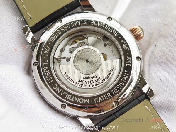 Mont Blanc Clone Star Legacy Moonphase Rose Gold Watch Montblanc AAA Watches 7