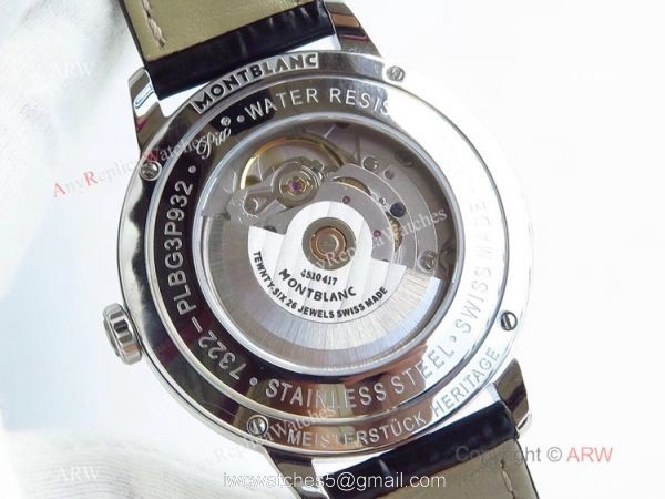 Swiss Copy Montblanc Heritage Spirit 2824 Men Watch Montblanc AAA Watches 7