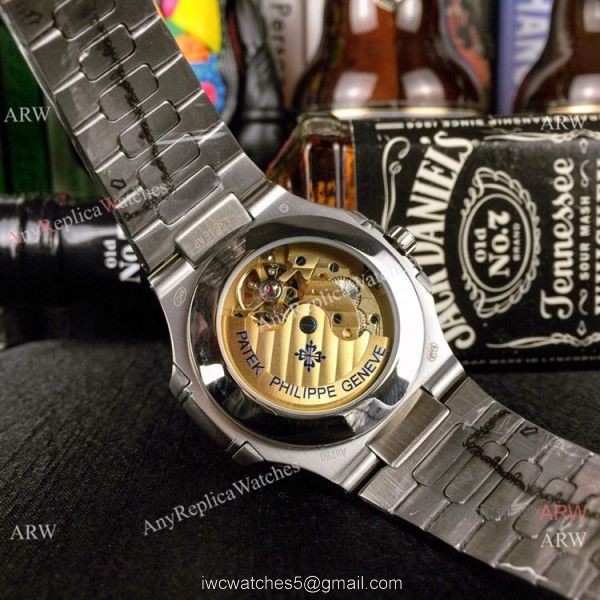 Best Copy Replica Patek Philippe Tourbillon Stainless Steel Black Dial Watches 40mm 7